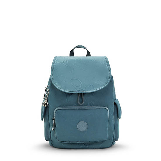 Sacs À Dos Kipling City Pack Small Classiche Printed Bleu Marine Grise | FR 1710RV